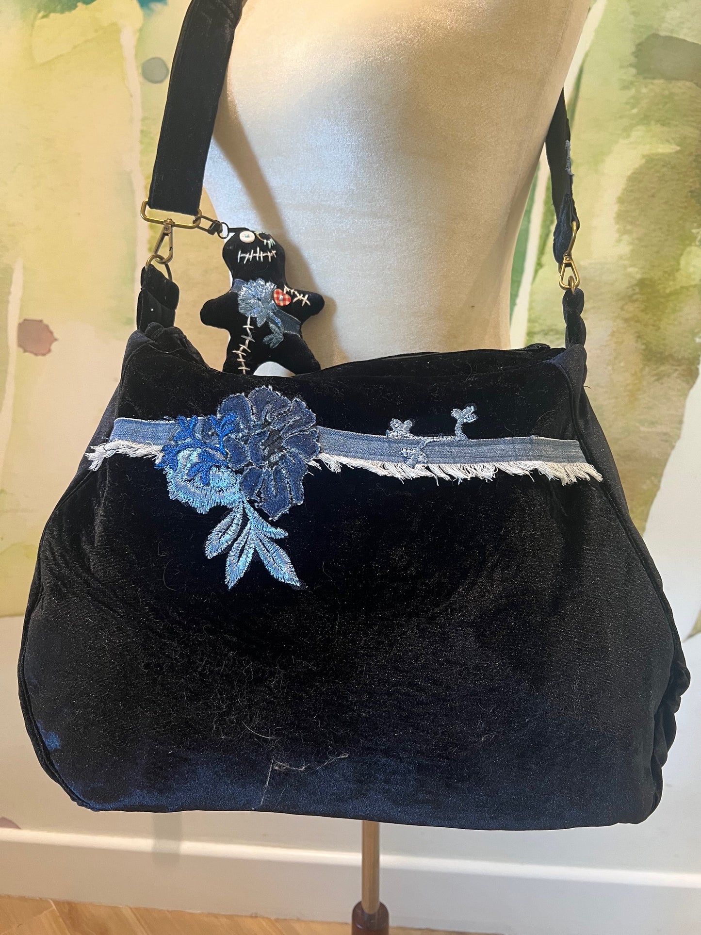 Moon Phase Collection Purse - Black Velvet Cool n' Casual