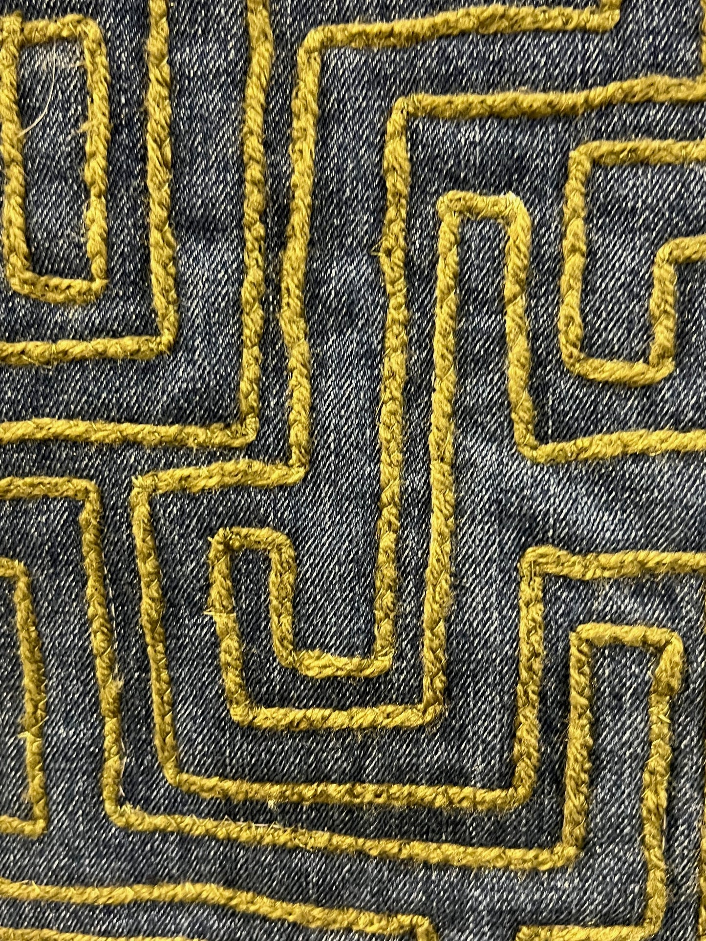 Olive Green Velvety Maze Kimono