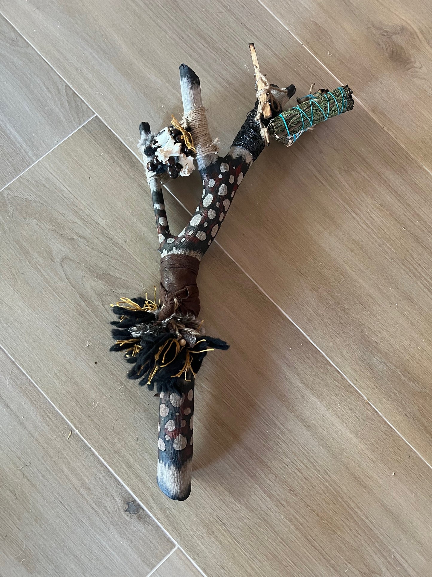SOLD!!! Ceremonial Triple Burner - with Sage, Dragon's Blood Sage and Palo Santo