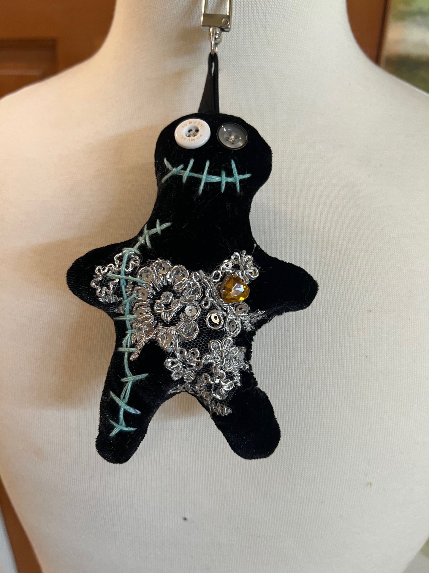 Moon Phase Collection Purse  - Black Velvet Glam Goddess