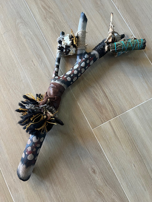 SOLD!!! Ceremonial Triple Burner - with Sage, Dragon's Blood Sage and Palo Santo